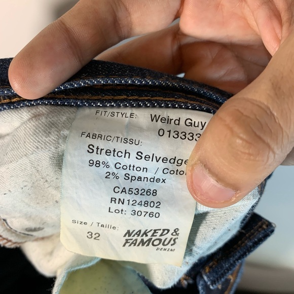 Naked and famous slim straight fit jeans - Picture 12 of 14